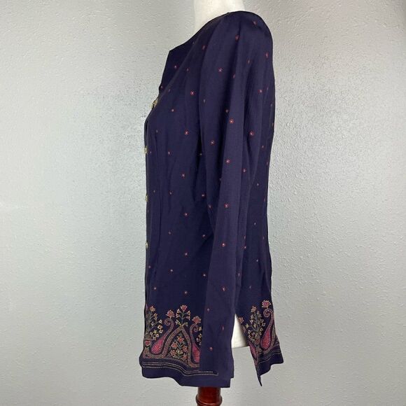 Willow Ridge Button Down Top Size 6 Petite EUC - Picture 4 of 7